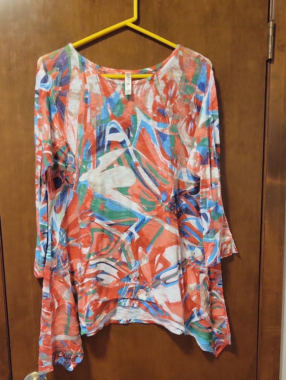 Cubism Abatract Colorful Tunic Top Dress L